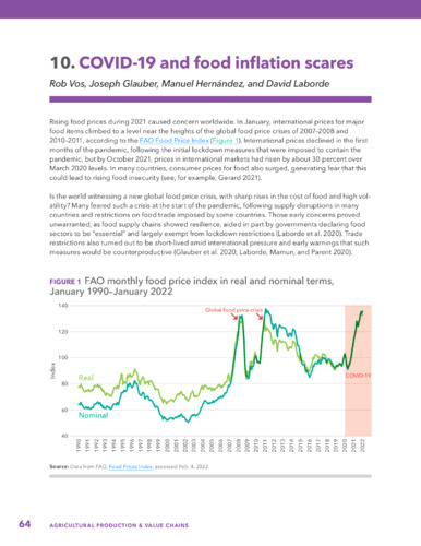 COVID-19 and food inflation scares