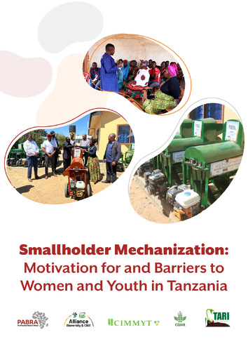 Smallholder mechanization: Motivation for and barriers to women and youth in Tanzania