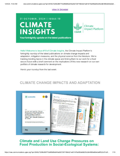 Climate Insights, Issue 19, 31 October 2024