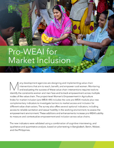 Pro-WEAI for market inclusion