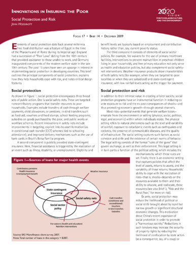 Innovations in insuring the poor: Social protection and risk