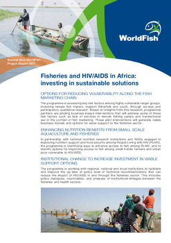 Fisheries and HIV/AIDS in Africa: investing in sustainable solutions