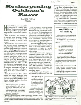 Resharpening Ockham's razor