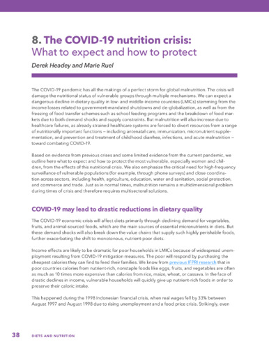 The COVID-19 nutrition crisis: What to expect and how to protect