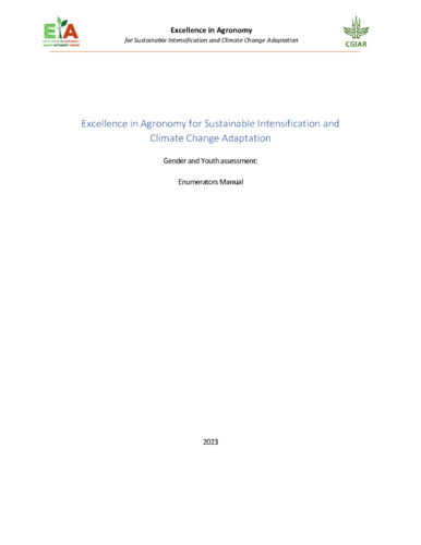 Gender and Youth assessment: Enumerators Manual