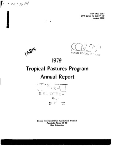 Forrage agronomy (CIAT-Quilichao)