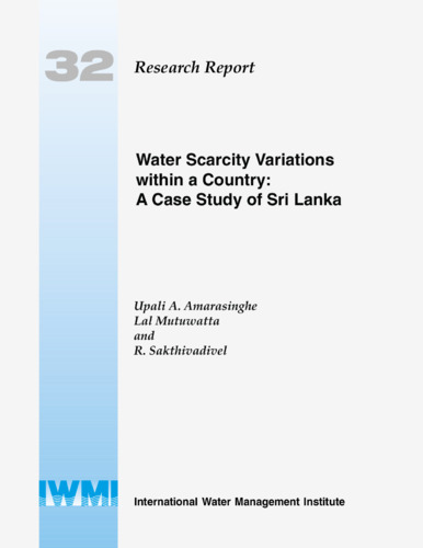 Water scarcity variations within a country: a case study of Sri Lanka