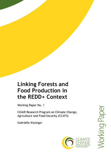 Linking forests and food production in the REDD+ context