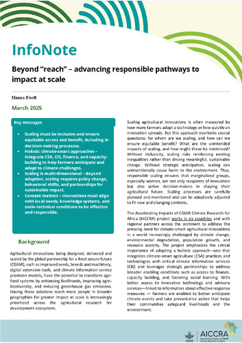 Beyond “reach” – advancing responsible pathways to impact at scale