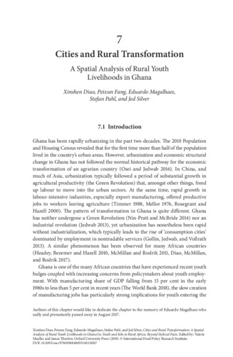 Cities and rural transformation: A spatial analysis of rural youth livelihoods in Ghana