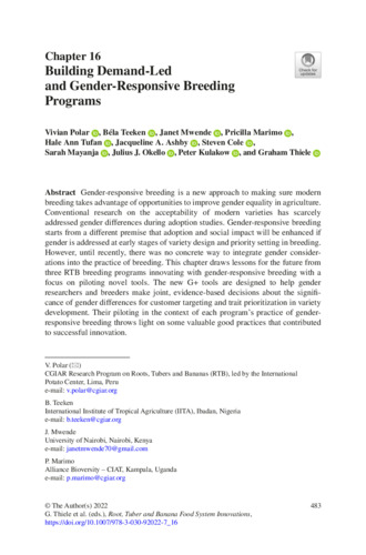 Building demand-led and gender-responsive breeding programs