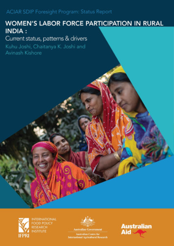 Women's labor force participation in rural India: Current status, patterns and drivers