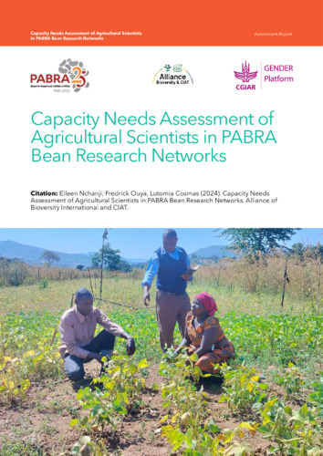 Capacity needs assessment of agricultural scientists in PABRA bean research networks