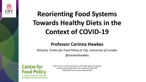 Reorienting Food Systems Towards Healthy Diets in the Context of COVID-19