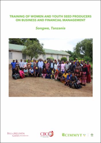 Training of women and youth seed producers on business and financial management: Songwe, Tanzania