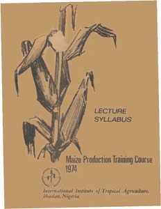 Maize production training course: lecture syllabus