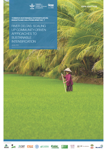 River deltas: scaling up community-driven approaches to sustainable intensification