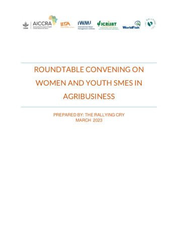 Roundtable Convening on Women and Youth SMEs in Agribusiness