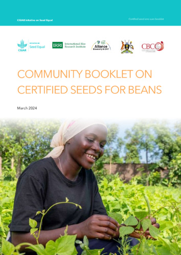 Community booklet on certified seeds for beans