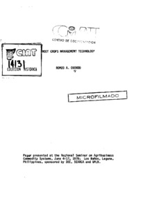 Root crops management technology