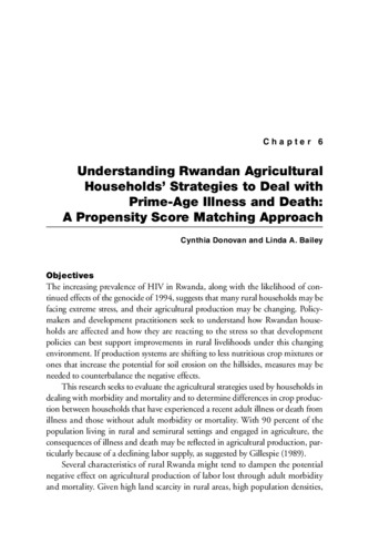 Understanding Rwandan Agricultural Households' Strategies to Deal with Prime-Age Illness and Death: A Propensity Score Matching Approach