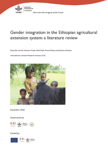 Gender integration in the Ethiopian agricultural extension system: A literature review