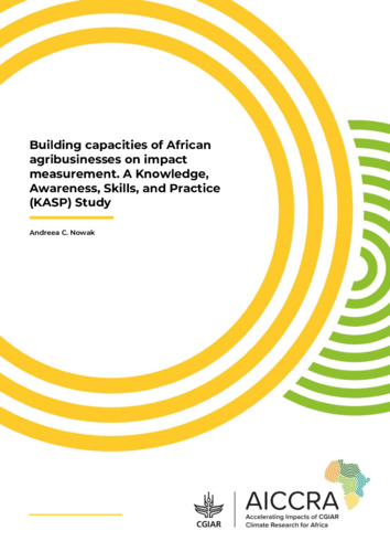 Building capacities of African agribusinesses on impact measurement. A Knowledge, Awareness, Skills, and Practice (KASP) Study
