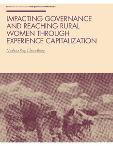 Impacting governance and reaching rural women through experience capitalization
