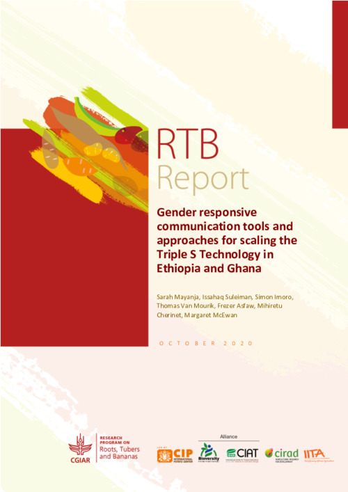 Final Report - Gender Responsive Communication Tools and Approaches for Scaling the Triple S Technology in Ethiopia and Ghana