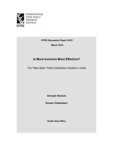 Is more inclusive more effective? The “new-style” public distribution system in India
