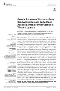 Genetic Patterns of Common-Bean Seed Acquisition and Early-Stage Adoption Among Farmer Groups in Western Uganda
