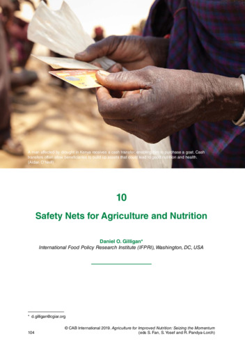 Safety nets for agriculture and nutrition