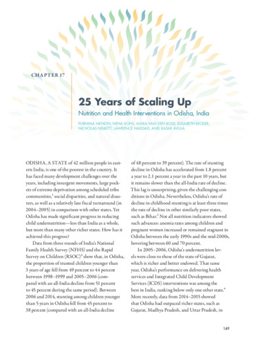 25 Years of Scaling Up: Nutrition and health interventions in Odisha, India