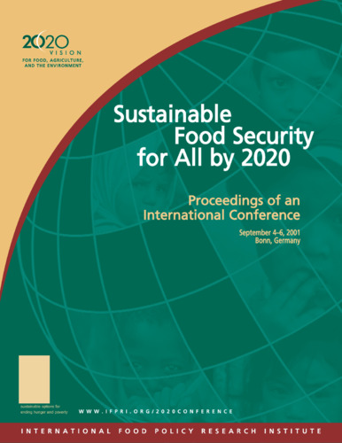 Sustainable food security for all by 2020: proceedings of an international conference