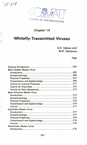 Whitefly-transmitted viruses