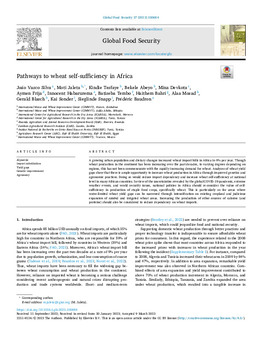 Pathways to wheat self-sufficiency in Africa