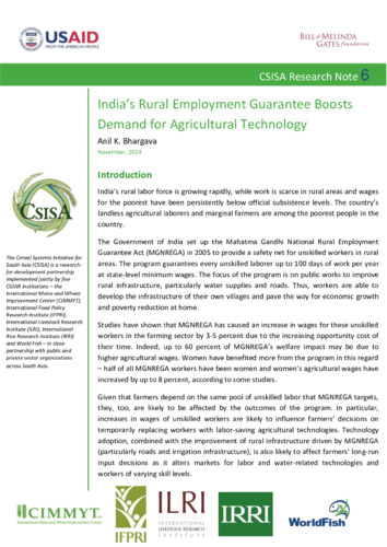 India’s rural employment guarantee boosts demand for agricultural technology