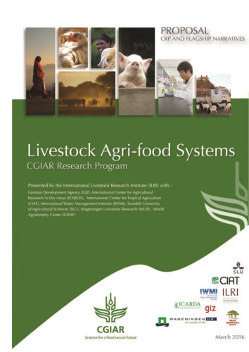 Livestock Agri-Food Systems: Full Proposal 2017-2022