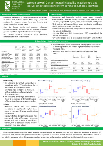 Women power! Gender-related inequality in agricultural income generation: Empirical evidence from eight African countries