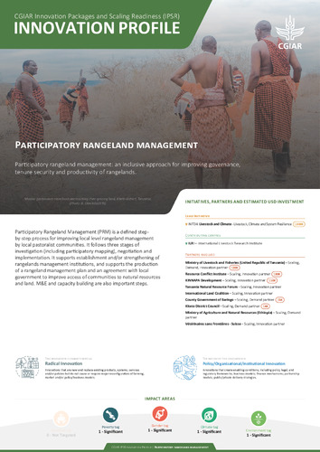 Participatory rangeland management
