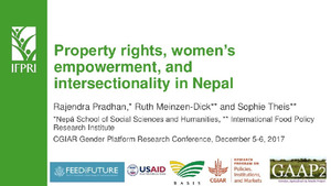 Property rights, women's empowerment, and intersectionality in Nepal