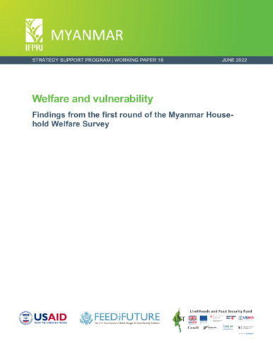 Welfare and vulnerability: Findings from the first round of the Myanmar Household Welfare Survey