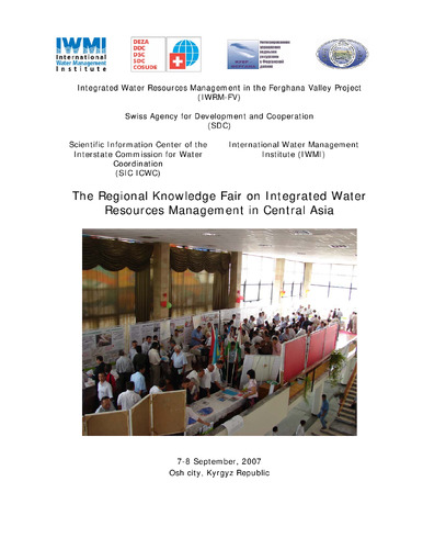 The Regional Knowledge Fair on Integrated Water Resources Management in Central Asia, Kyrgyz. National Drama Theater, Osh city, Kyrgyz Republic, 7-8 September, 2007