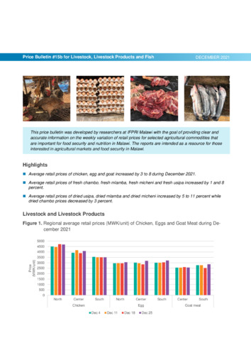 Livestock, livestock products and fish, December 2021