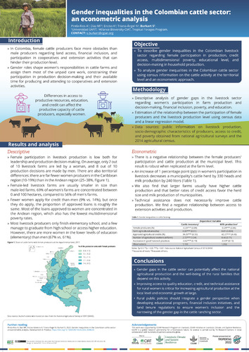 Gender inequalities in the Colombian cattle sector: An econometric analysis