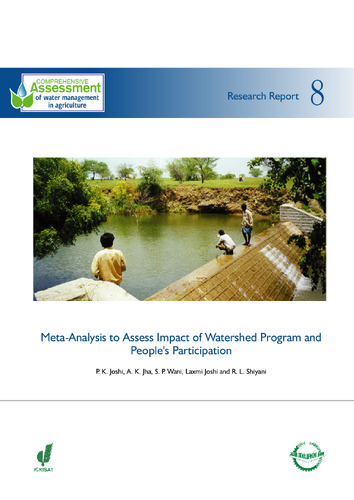 Meta-analysis to assess impact of watershed program and people?s participation