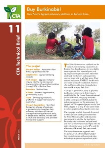 Buy Burkinabè! Yam Pukri's Agripol advocacy platform in Burkina Faso