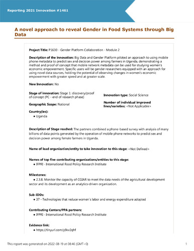 A novel approach to reveal Gender in Food Systems through Big Data