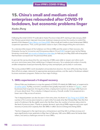 China’s small and medium-sized enterprises rebounded after the COVID-19 lockdown, but economic problems linger