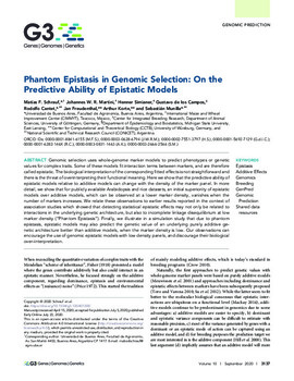 Phantom epistasis in genomic selection: on the predictive ability of epistatic models